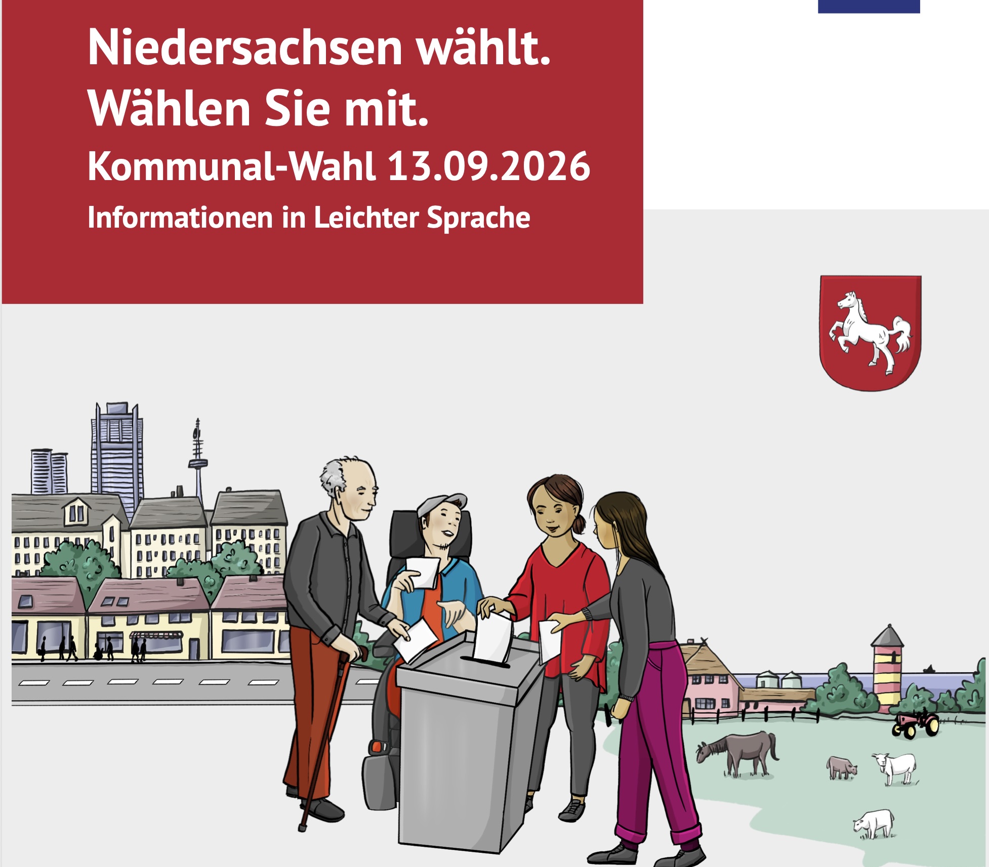 Wahlhilfebroschüre zur Kommunalwahl am 13.09.26 online und als Heft verfügbar 
